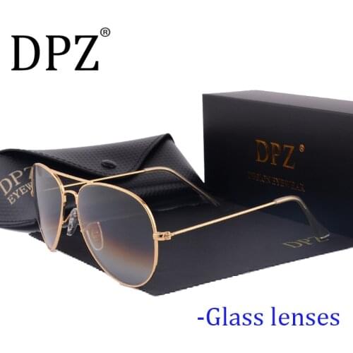 DPZ Glass lenses Gradient women sunglasses men 58mm 3025 Mirror G15 Gafas Brand design sun glasses UV400