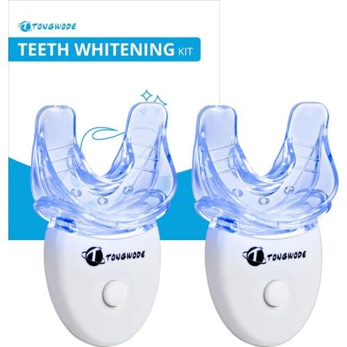 Teeth Whitening LED Light with Silicon Tooth Tray Remove Teeth Tatar Home Dentist Tooth Whitening Kit
