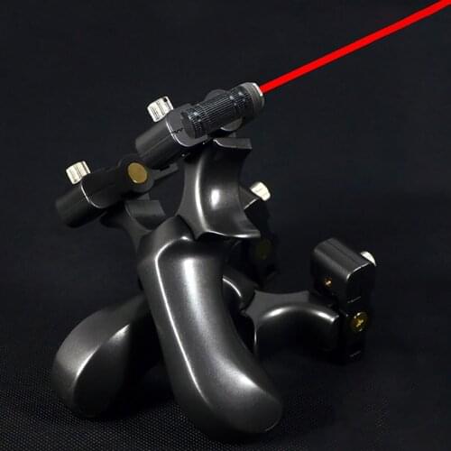 Outdoor Hunting Slingshot Resin Catapultl High Precision Laser Aiming Shooting Rubber Band Slingshots 2019 New