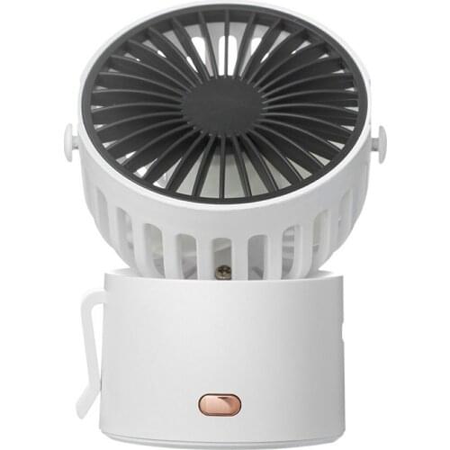 Usb Desk Fan Hanging Neck Three Gear Wind Speed With Strong Wind Quiet Operation 45° Rotation Mini Fan For Office Bedroom