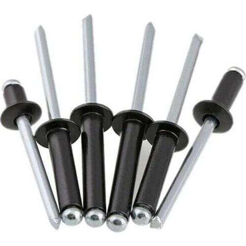 10pcs M4 M5 black aluminum blind rivets / open type aluminum rivets