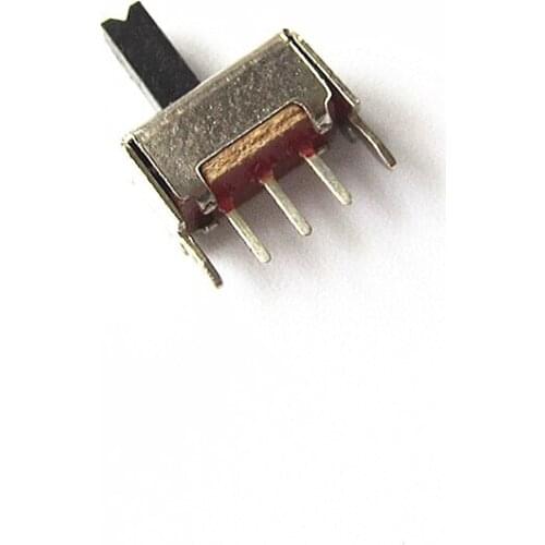 100pcs/Lot) SS12D07VG5 Toggle Switch 1P2T 5 Feet 5MM Long Handle 2 Gear P=2.0 Micro Switches