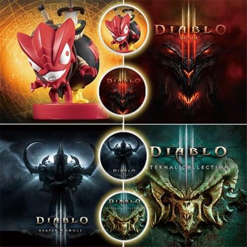 2Pcs/lot Diablo 3 Game Card NFC Coin Tag Of Amibo NS Switch Ntag215 New Data Seting Include Elite Secret Territory Loot Goblin