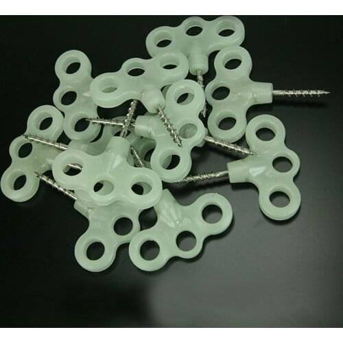 5 Pcs Outdoor Luminous Tent Peg Safety Wind Rope Hook Tent Cord Rope Fastener Outdoor Camping Deck Peg Stainless Steel Tent Hook