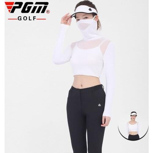 Sunscreen Bottoming Shirt Women Stretch Ice Silk Breathable Underwear Half Length Long Sleeve UV Protection Summer Clothing Golf