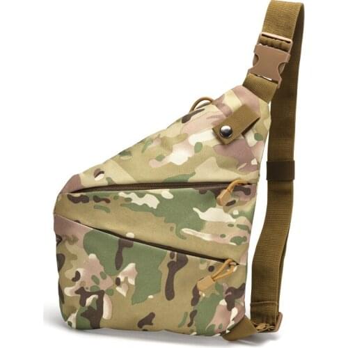 Camouflage Outdoor Right/Left Chest Corssbody Shoulder Combat Tactical Military Bag For Sport Cycling Hiking Trekking Bag