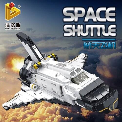 New 12IN1 Giant Space Shuttle Building Blocks MOC Bricks Mini Rocket Launcher Satellite Lunar Rover Aircraft Model Kits Sets