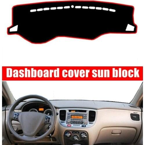 For Kia Rio Rio5 2006 2007 2008 2009 2010 2011 Dashboard Cover Pad Mat Sun Shade Instrument Cover Carpet Car Styling Accessories