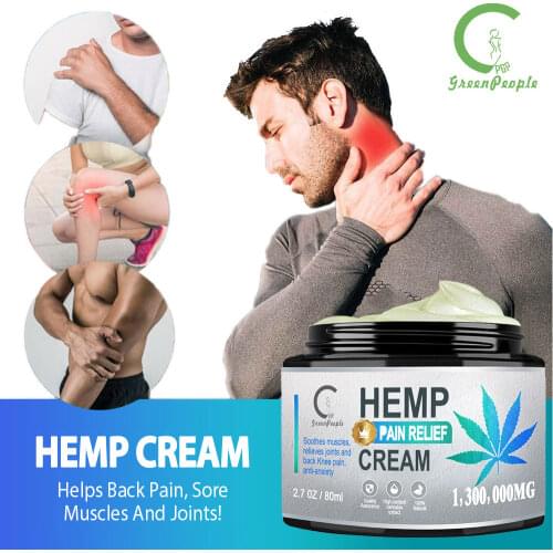 GPGP Natural Herbal Pain Relief Cream Joint Pain Relief Refreshing Relieving Pressure Essence Spontaneous fever Face Cream