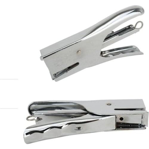 Plier Stapler Manual Metal Hand Stapler Stapling 20 Sheets Hand saving Stapler mini stationary officesupplies 10