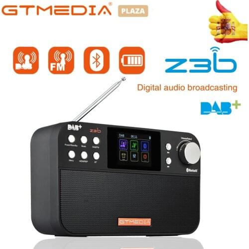 GTMEDIA Z3B Easy-to-use Portable Radio FM DAB stereo/ RDS Multi Band Radio Speaker Built-in Amplifler Upgrade of GTMEDIA Z3