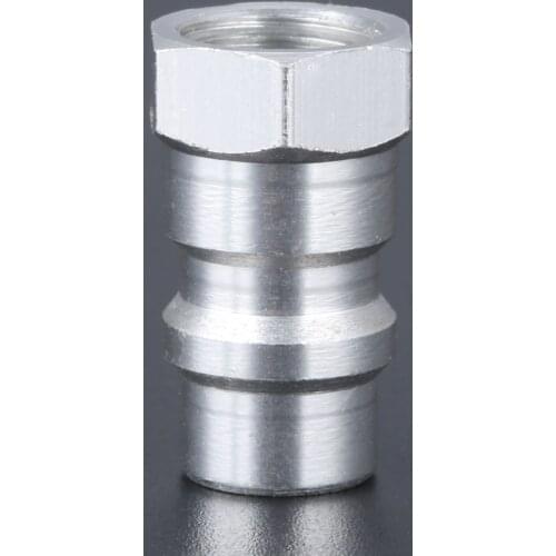 R12 R22 R502 Screw to R134A Fast Conversion Adapter Valve 1/4inch SAE to 8v1 Thread Fast Conversion Adapter Valve Aluminum