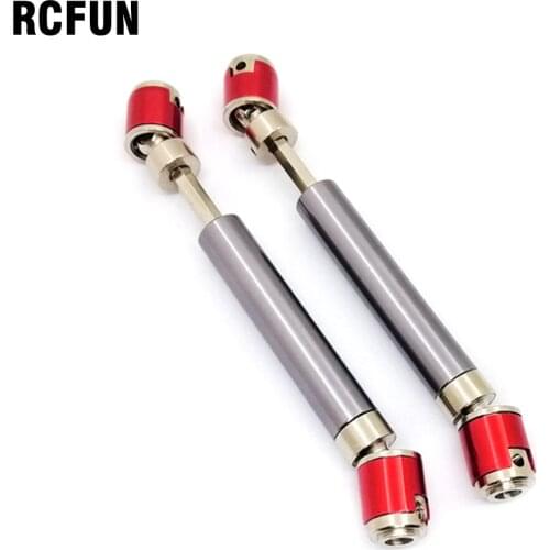 RC 2PCS 110-138mm Metal CVD Drive Shaft for 1/10 RC Rock Crawler Axial SCX10 D90 S17