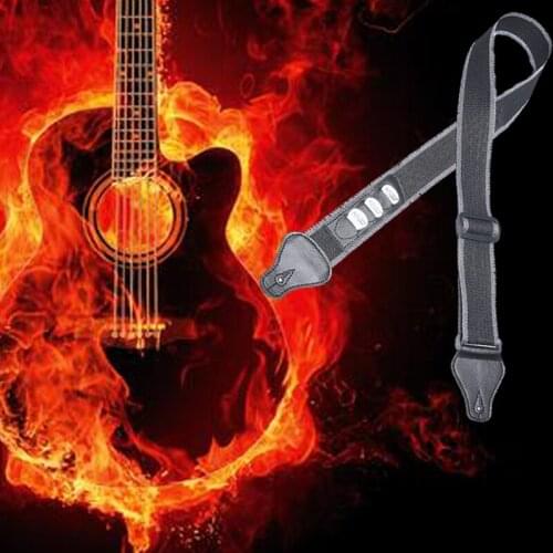 Adjustable Guitar Shoulder Electric Guitar Holder StraBelt Straps p Sling Guitar Picks Slot Acoustic Ukelele Musical Instrument