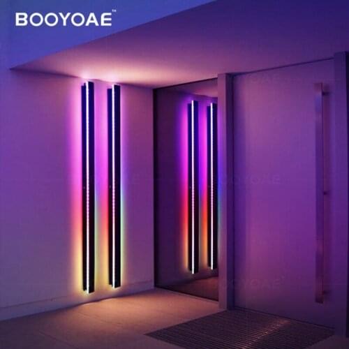 RGB Wall Light Modern Outdoor Porch Colored light Party intelligent remote control Balcony terrace Decoration Lighting Wall Lamp