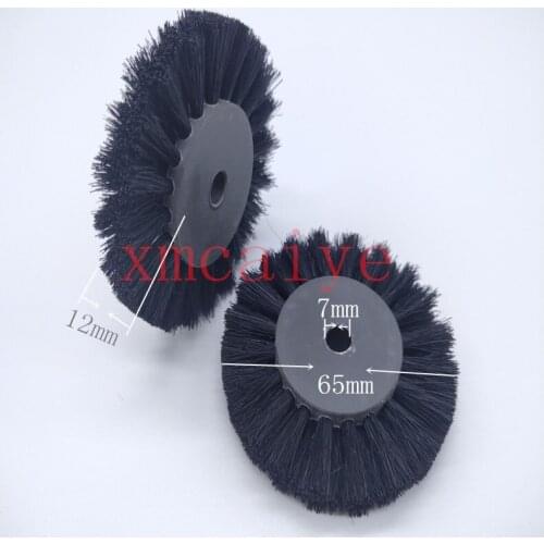 8 pcs 3 F and diamonds 3000 printing machine Black bristle brush wheel Size 7X65X12mm brush wheel