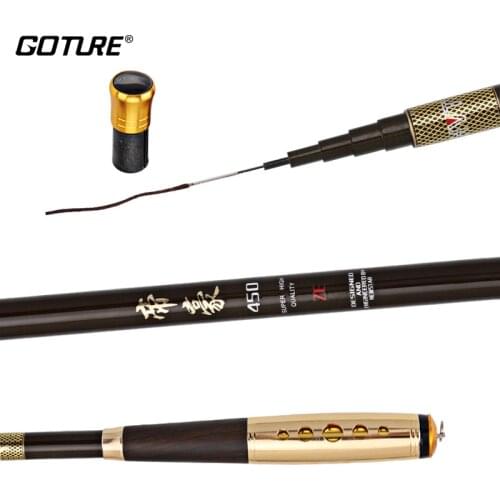 Goture DIHAO Stream Fishing Rod 3.6m 4.5m 5.4m 6.3m 7.2m Power Hand Telescopic Fishing Pole Tenkara Trout Carp Rod