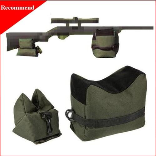 Outdoor Tactical Front & Rear Bag and Cheek Bag Military Rifle Gun Support Sandbag Unfiled Sand Shooting Hunting Gun Accessories