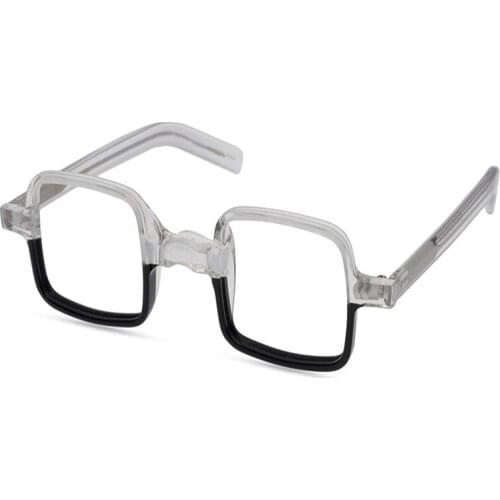 Vintage Acetate Square Glasses Frame Women Full Rim Prescription Lens Optical Eyewear Anti-reflective Reading Eyeglasses Men
