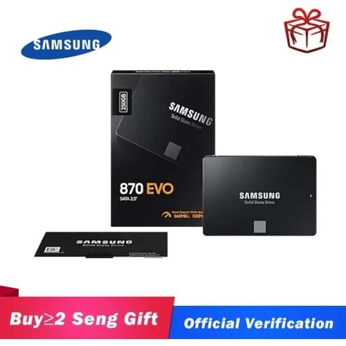 SAMSUNG SSD 870 EVO 250GB 500GB Internal Solid State Disk HDD Hard Drive SATA 2.5 250 GB 1TB 2TB Inch Laptop Desktop PC