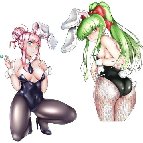 Three Ratels CDM371 CC and Zero Two bunny suit Watterproof Protected Anime Personalized Decal Sticker