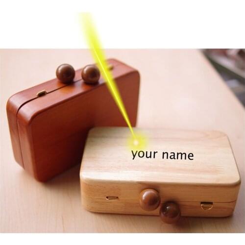 18x10.5x5.5cm women wood box free laser engraving customized name logo picture