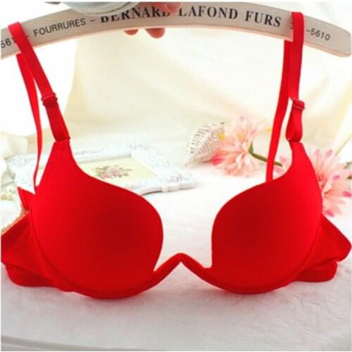 Women Sexy Brassiere Deep V Low Cut Women Sexy Push Up Bra Backless Underwear Women Bra Big Size Sexy Bras For Women
