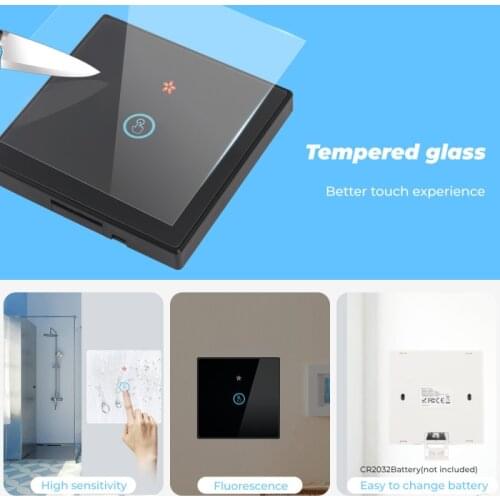 1/2/3Gang Smart Touch Switch 433MHZ Wiring-free Wireless Move Light Switch Panel with WIFI Smart Switch Module WiFi+RF 433