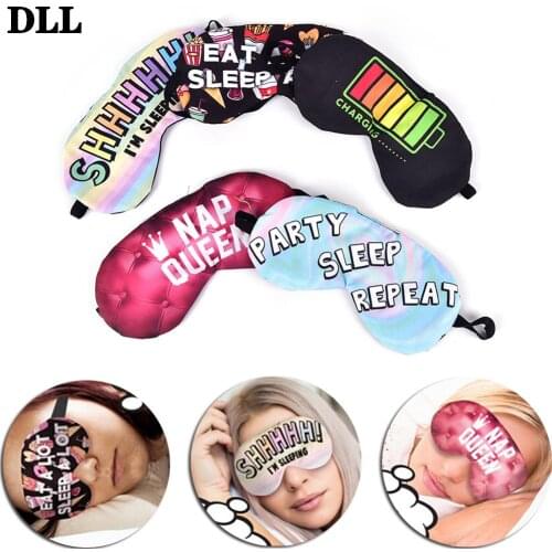 1PC Women Girls Sleep Mask Rest Travel Relax Sleeping Aid Blindfold Cover Eye Patch Sleeping Mask 3D Eye Mask Case Sleep Rest