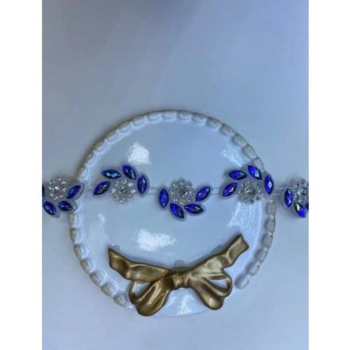 1 Yard Fashion Bridal Pearl Tassel Trimmings Dangle Crystal Rhinestone Bead Chain Diy Wedding Dress Headwear Shoes Decorations