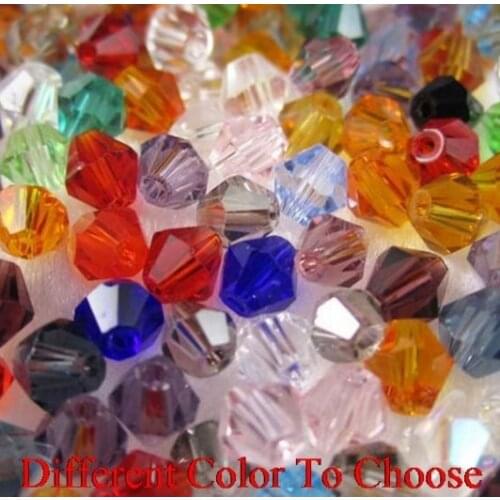 4mm 1000pcs/lot loose strand Mixed white black Bicone Faceted Glass Crystal Beads Bracelet DIY accessory Jewelry Making fhrt45