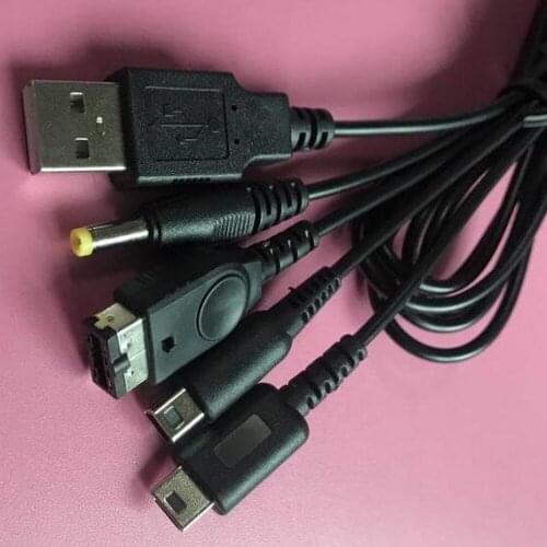 50PCS USB Universal Multifunction 7-in-1 charging cable for PSP 2000 3000 for ND SL/I for 3DS for SP