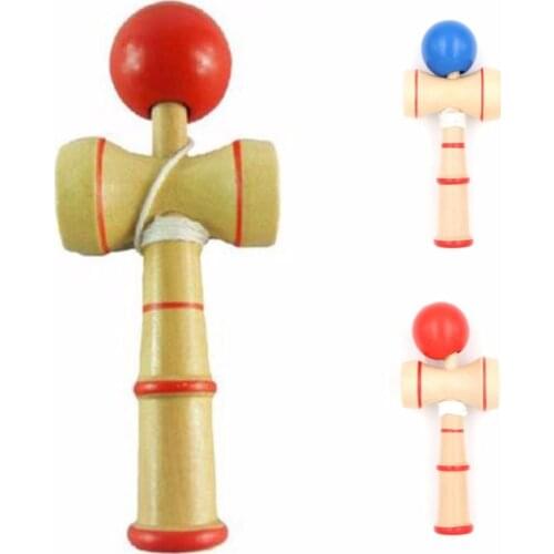 Kids Kendama Coordinate Ball Japanese Traditional Wood Game Skill Educational Wooden Block Toy