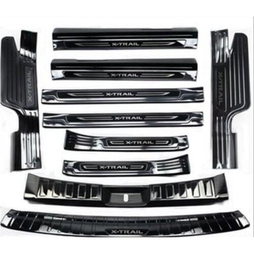 For X-Trail X Trail T32 2017-2019 Threshold Bar welcome pedal Rear Guard Plate retrofit accessories car Decoration Welcome pedal