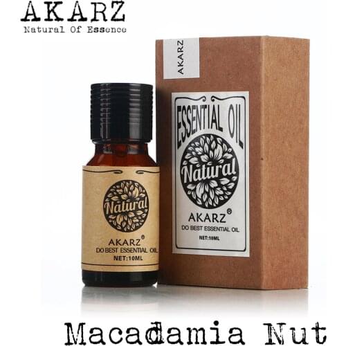 AKARZ Famous brand natural Macadamia nut Essential Oil Anti aging Promote skin metabolism to improve skin Macadamia nut oil