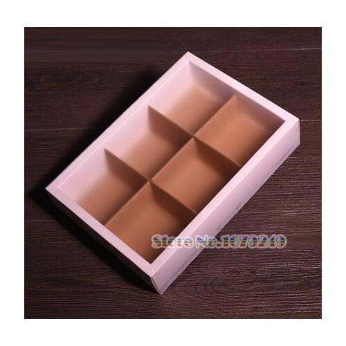 Forsted PVC White cake Box dessert macarons boxes pastry Bakery Box macaron biscuit Packaging paper boxes 100piece\lot