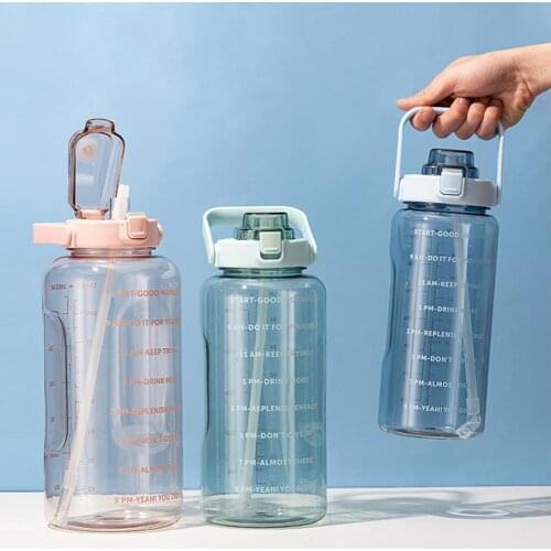 3000/2000/3800ML Water Cup Leak-proof Measurement Scale PP High Capacity Sports Kettle for Outdoor Bicycle Water Bottle