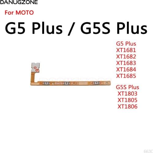 10PCS/Lot For Motorola MOTO G5 Plus XT1682 / G5S Plus XT1803 Power Button Switch & Volume Up / Down On / Off Button Flex Cable
