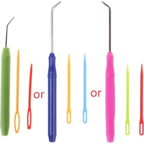 Needle + Hook Crochet Hook Set For Knifty Knitter & Knitting Loom Hook 1 Set New Q9QA