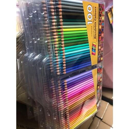Colored Pencil for Professionals Artist Painting Oil Color Pencil 100 pcs For Drawing Sketch Art Supplies