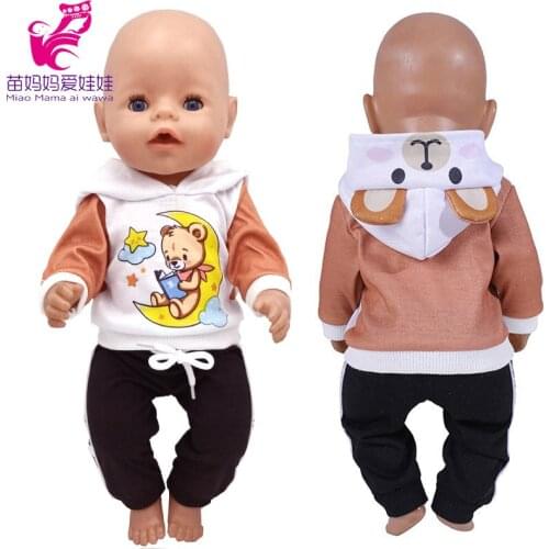 43 Cm Reborn Baby Doll Sweater Clothes 17 Inch Baby Dolls Coat Children Girl Gifts Doll Jacket