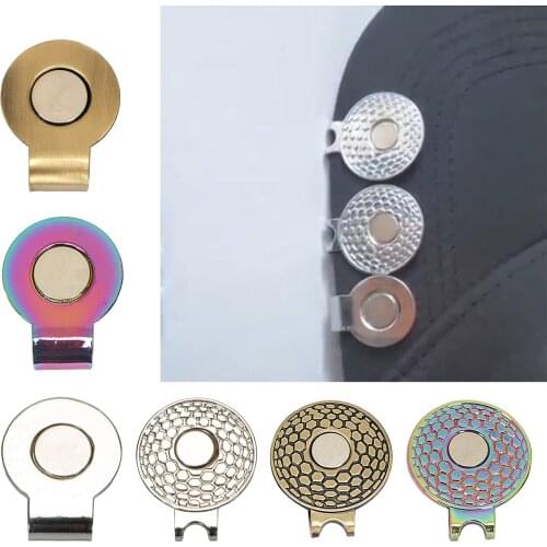 Magnetic Golf Ball Marker Hat Clip Golf Putting Training Ball Position Mark Sign Accessories Removable Magnetic Hat Clips