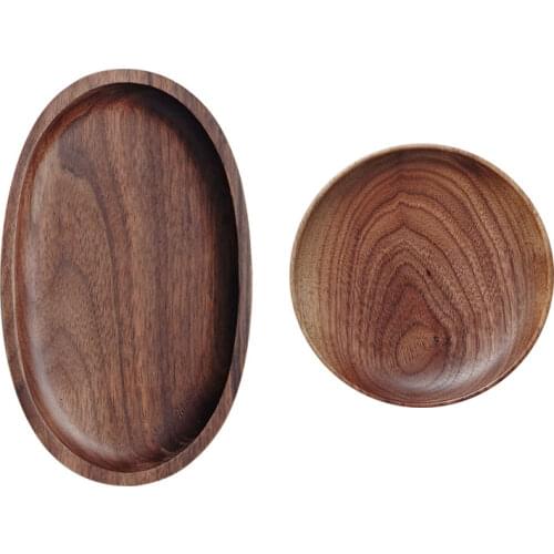 Japan style Dinner Wood Plate Beef Steak Fruit SnacksTtrayTteaTtray Restaurant Storage Plate