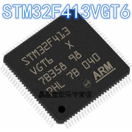 1PCS 100% new original authentic STM32F413VGT6 QFP-100 32F413VGT6 QFP100 32-bit microcontroller chip