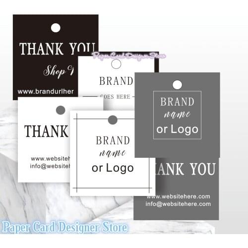 Custom hang tag,Thank You Tag, Product thank you, Custom clothing tag, logo tag, custom clothing labels/black series