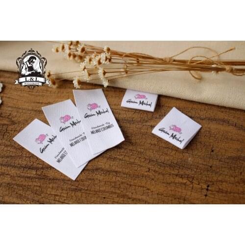 Custom Sewing labels / brand labels, Custom Clothing Tags, Cotton Ribbon label, Handmade label (MD535)