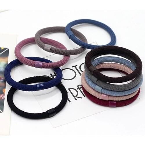 Women Korean Style Flocking Hair band rings Headdress Hair Ties ropes Scrunchies Ponytail Holder headband girl hair accessoires