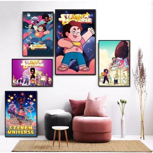 Steven Universe Classic Anime Comic Series Cartoon Movie Wall Art Prints Poster Wall Decor Home Room Decoration (No Frame)