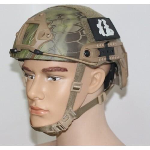 Tactical helmet FAST helmet standard MH field combat CS outdoor riding equipment Pythons stripes helmet