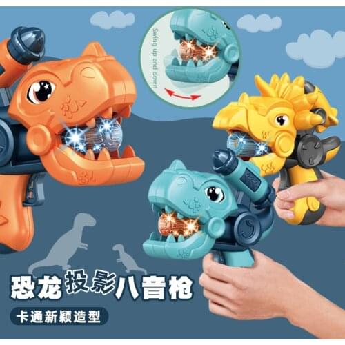 Tyrannosaurus Triceratops Electric Dinosaur Sound Gun Toys Light Projection Pistol Fun Outdoor Toy For Children Gifts